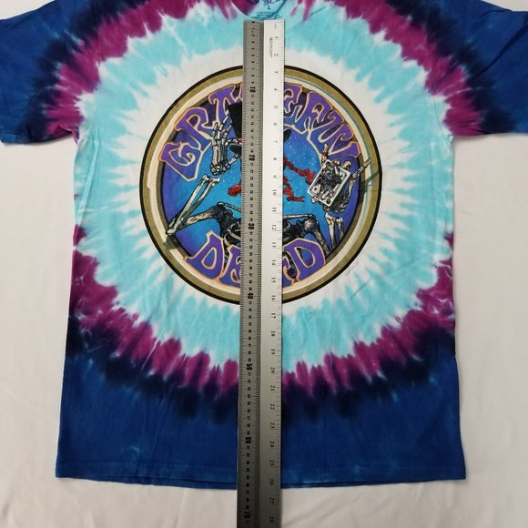 Grateful Dead Tie Dye Queen Of Spades Skully - Picture 5 of 7